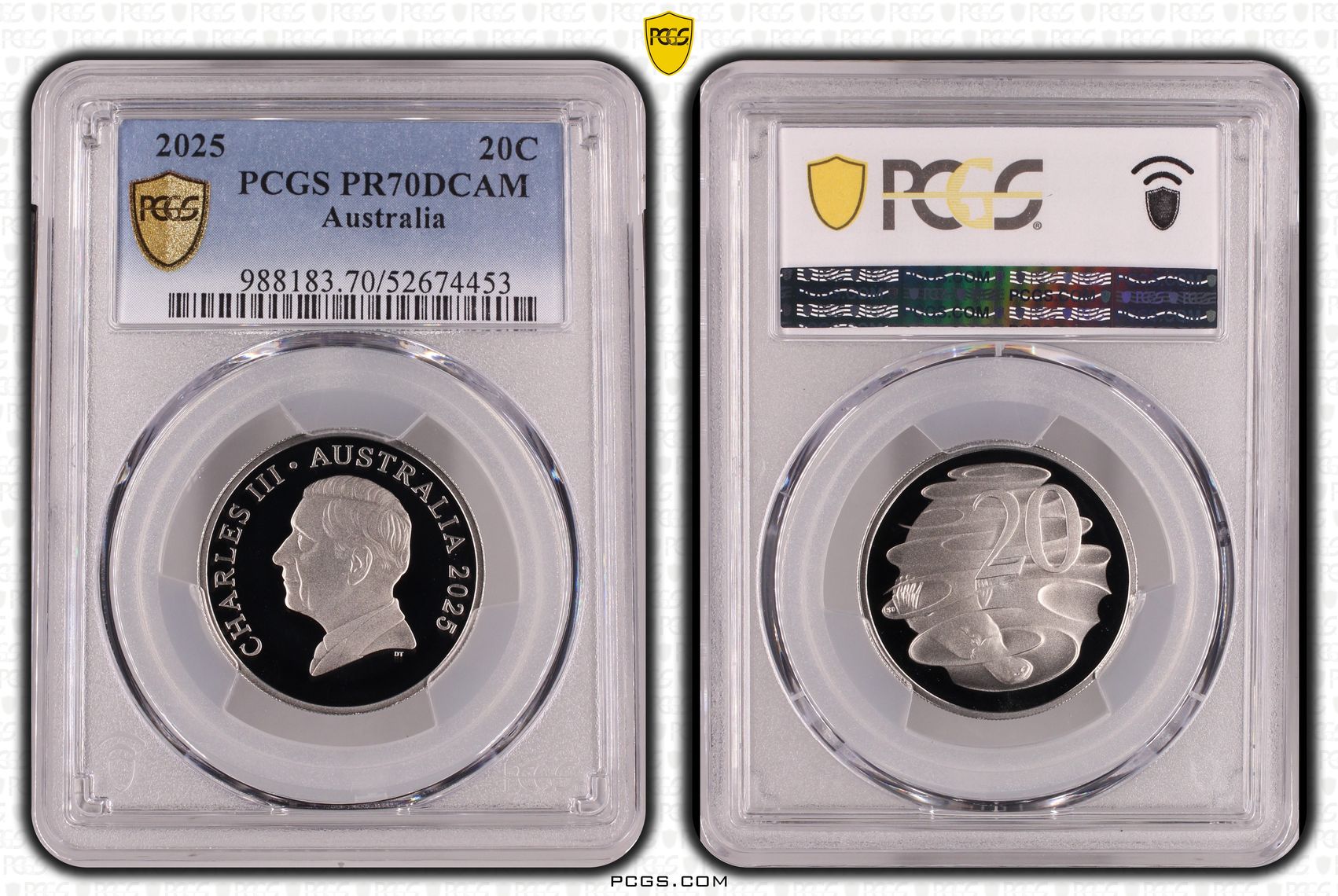 Twenty Cent, 2025, PR70DCAM
