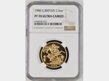 1988 PROOF GOLD 2 POUND PF70 UCAM TOP POP!
