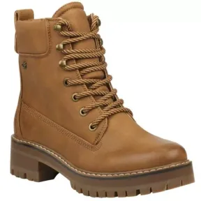Miss Black Footwear Fox 1 lace up boot tan UK 6 |