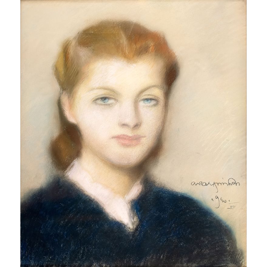 Alfons Karpiński | Portret kobiety, 1940 r.