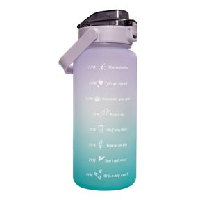2L Water Bottle with Motivational Time Markers Lilac Purple |
