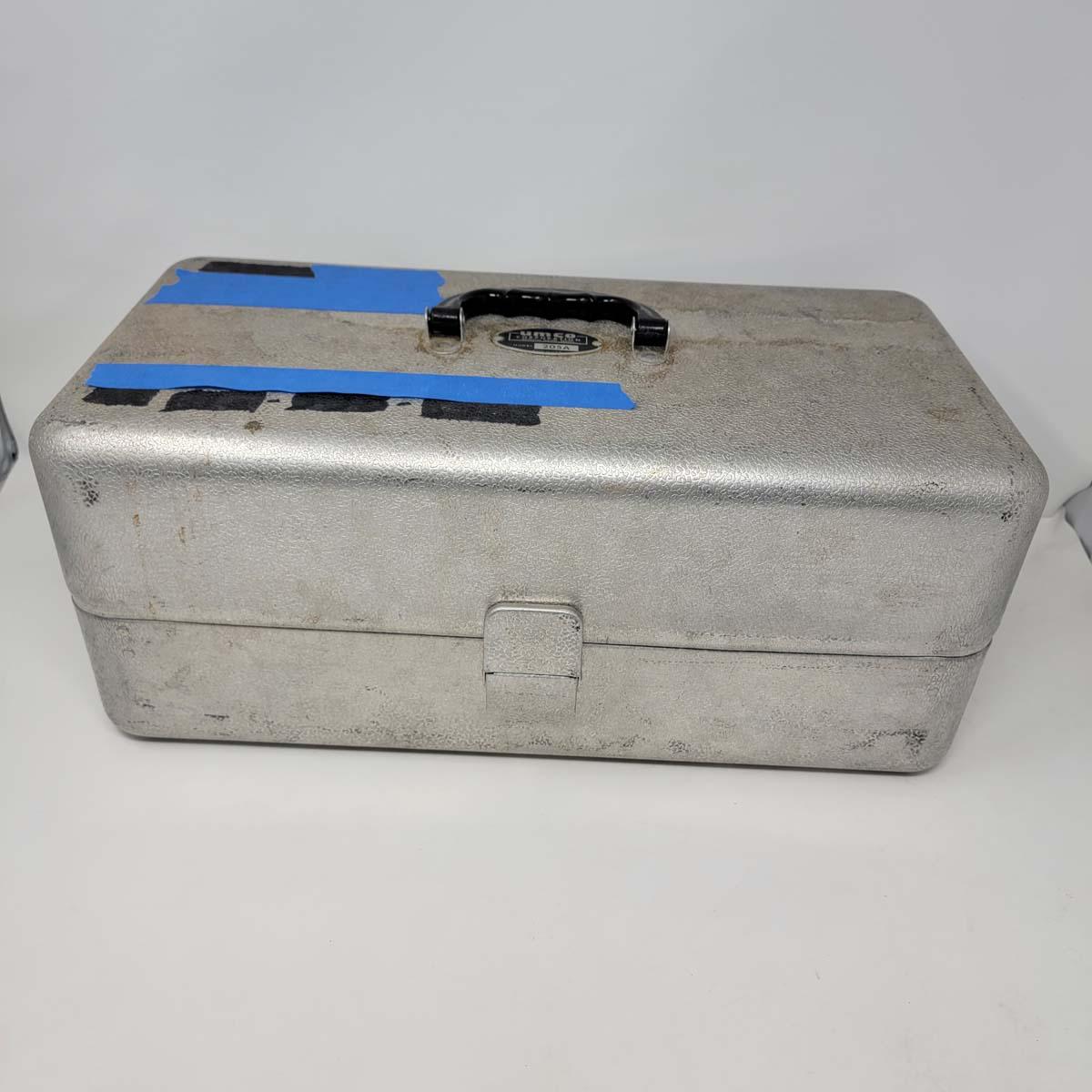 Vintage Aluminum UMCO Model 205A Aluminum Fishing Tackle Box