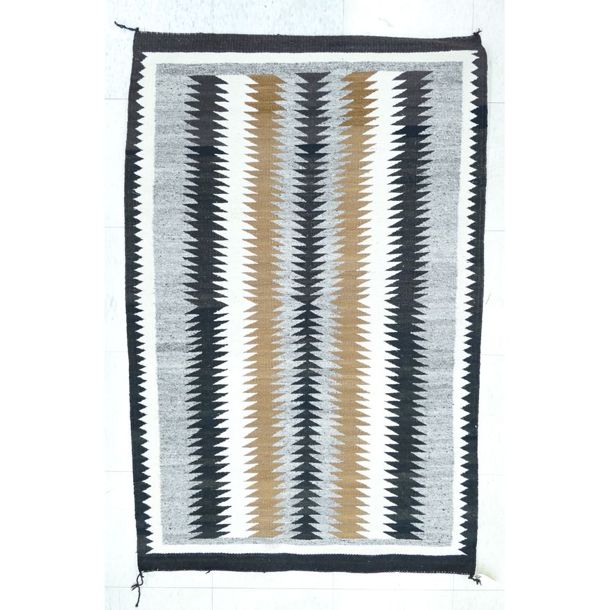 Navajo Two Grey Hills Woven Rug 4'4''x2'10''