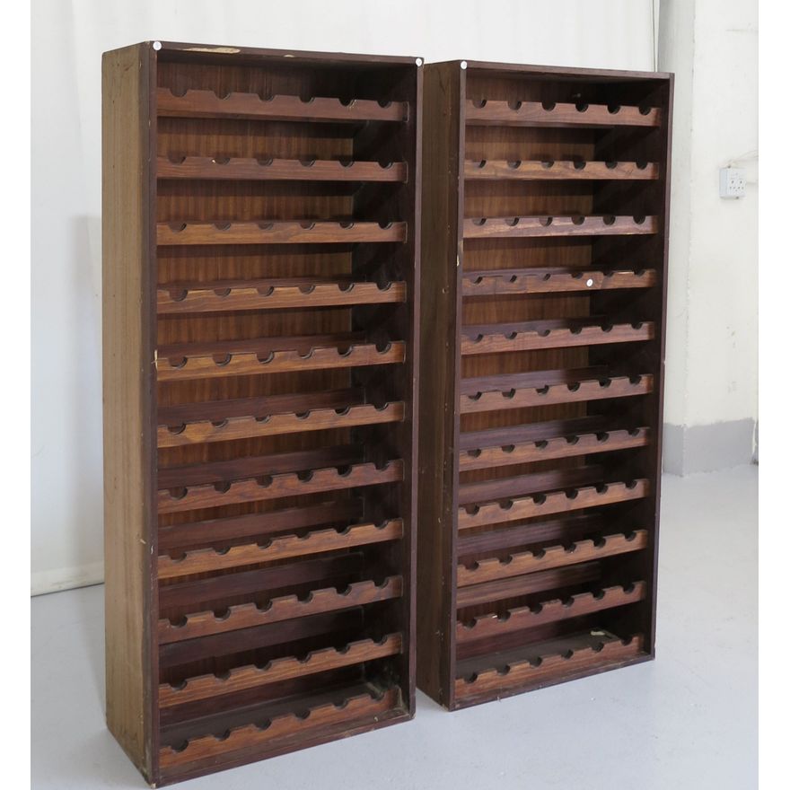 PAIR OF WINE RACKS