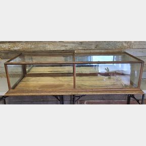 Antique General Store Countertop Display Showcase - H. Pauk & Sons