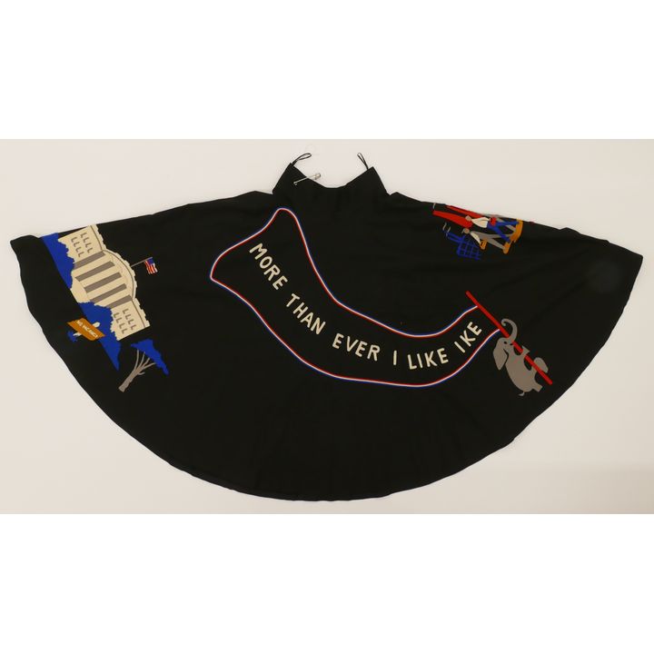 Vintage ''I Like Ike'' Embroidered Skirt