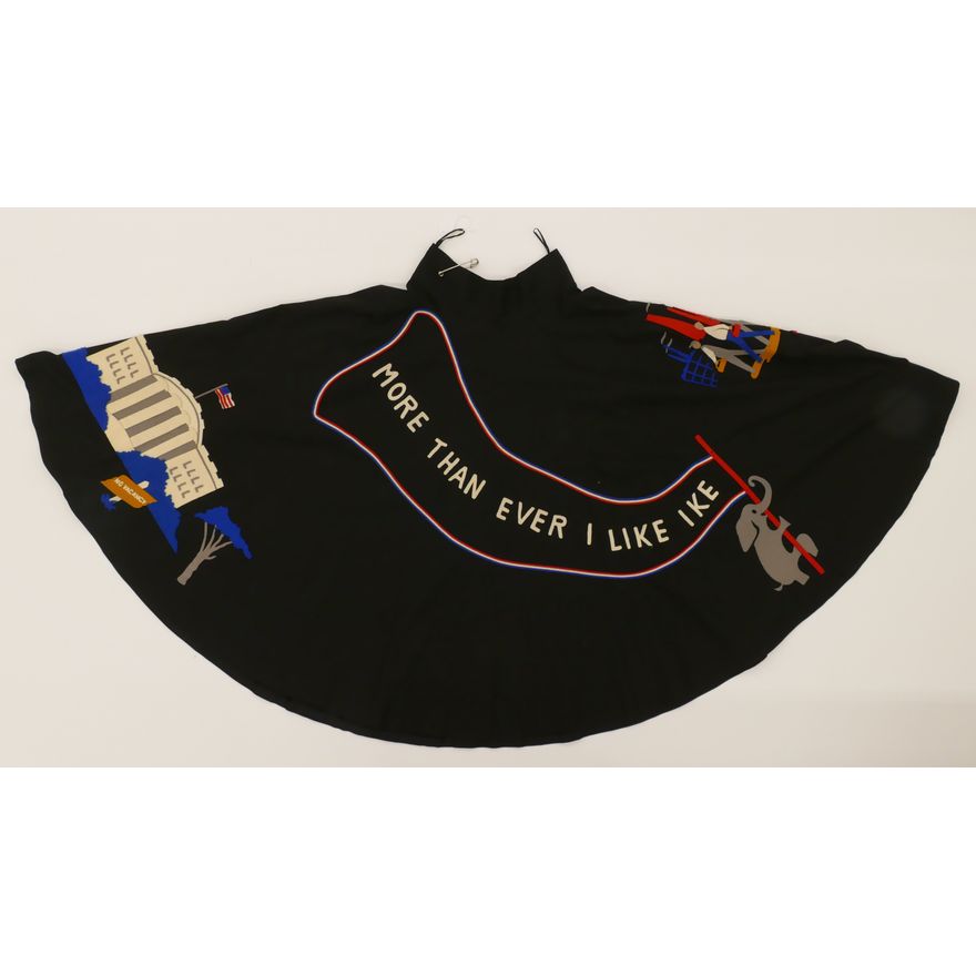 Vintage ''I Like Ike'' Embroidered Skirt