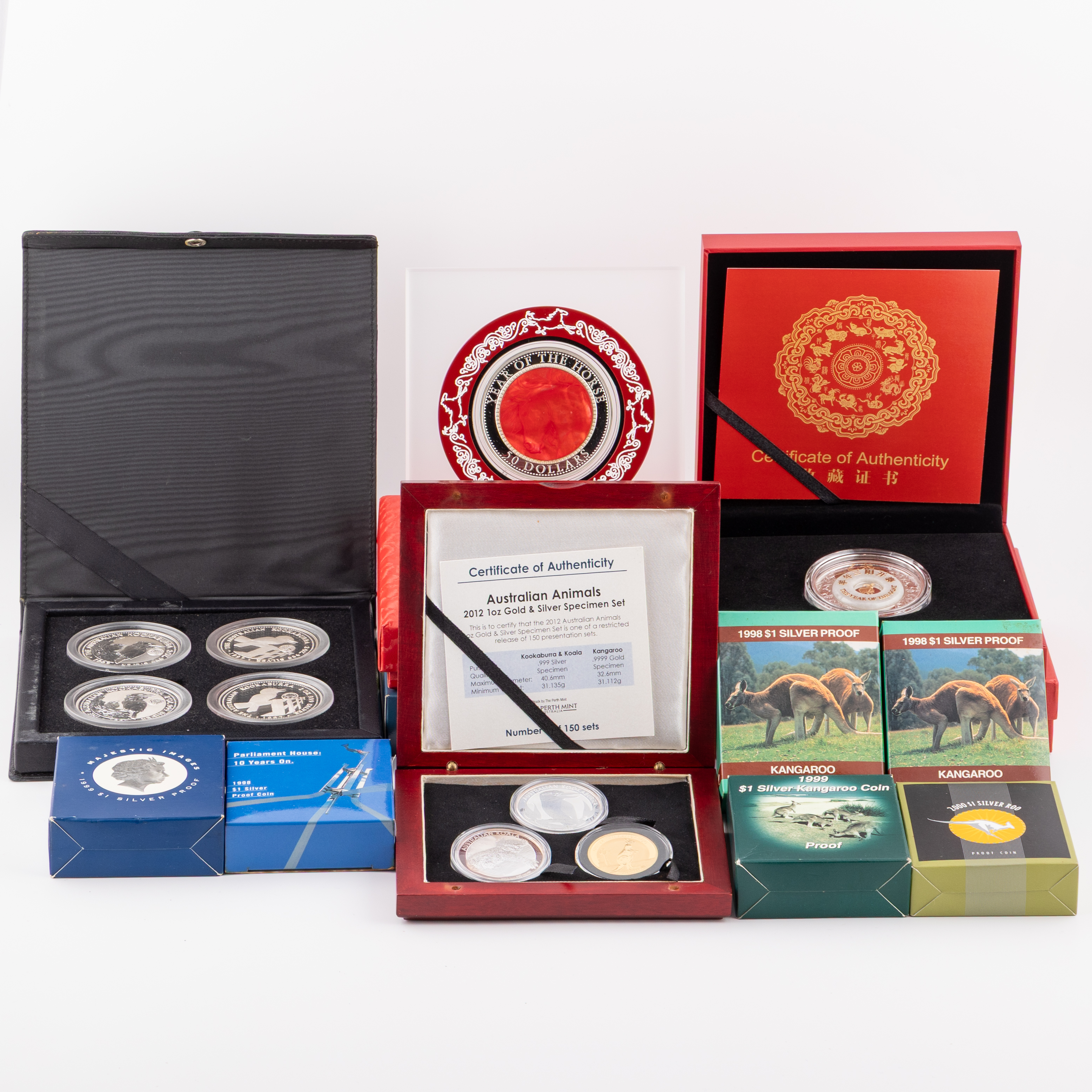 Elizabeth II, Silver Proof Commemorative Issues, FDC