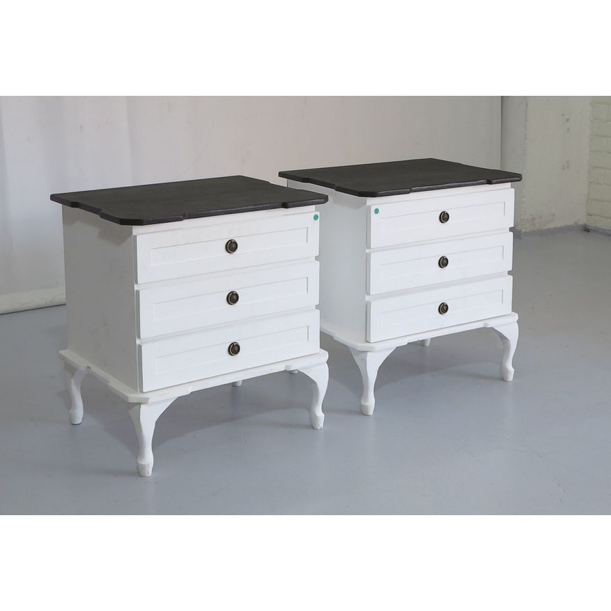 PAIR OF PAINTED PEDESTALS