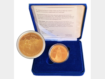 2002 GOLDEN JUBILEE GOLD PROOF LIMITED EDITION MEDAL