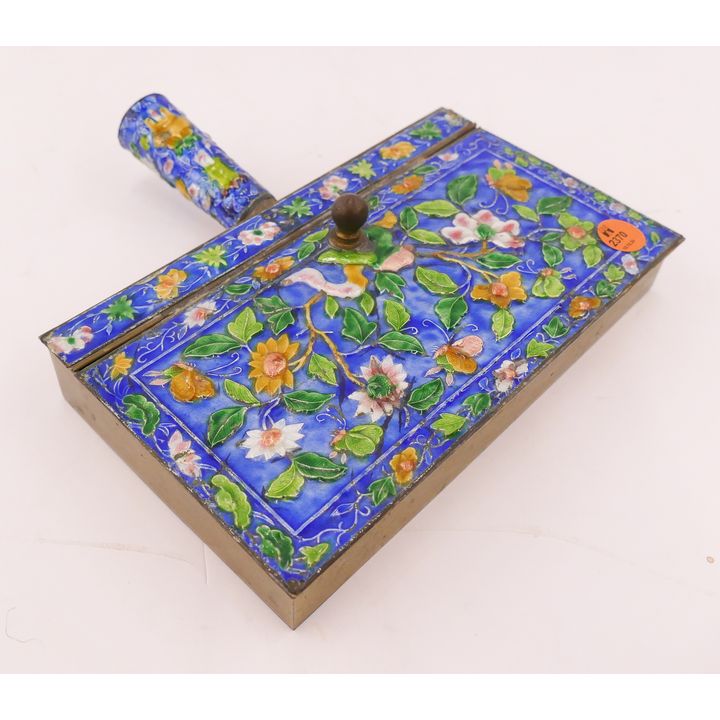 Old Chinese Enameled Silent Butler- 9''