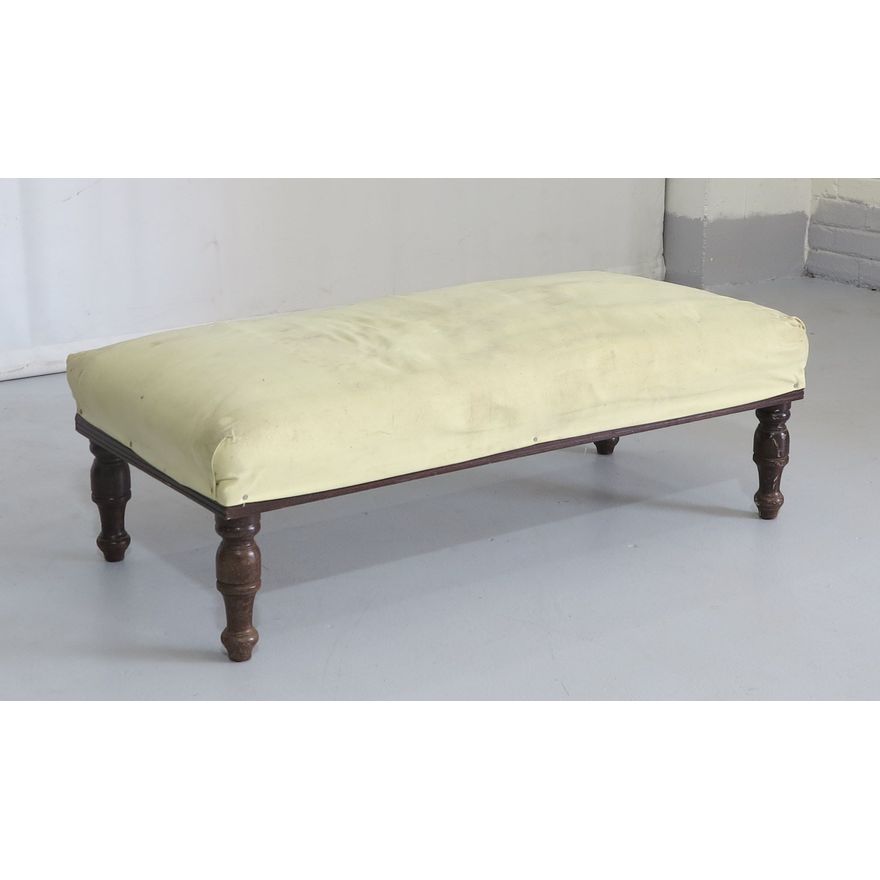UPHOLSTERED OTTOMAN needs upholstery
