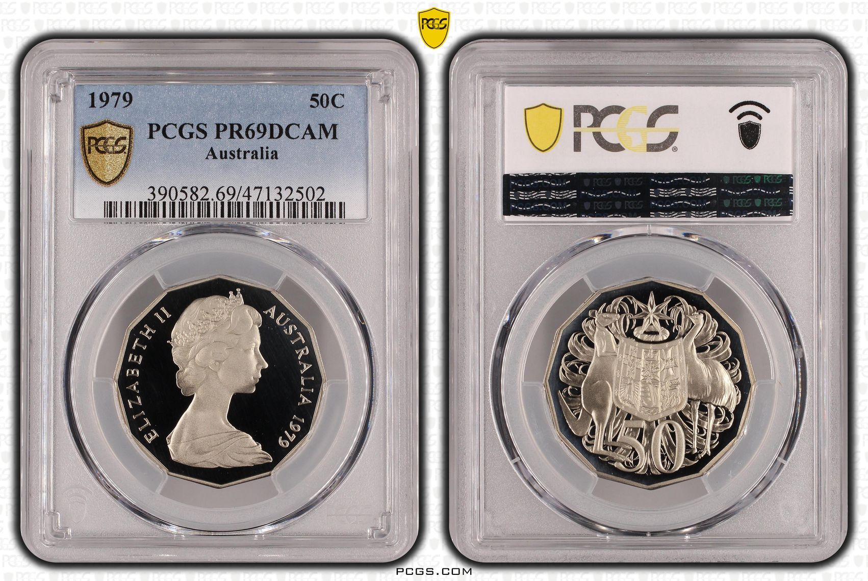 Elizabeth II, Fifty Cent, 1979, PCGS PR69DCAM