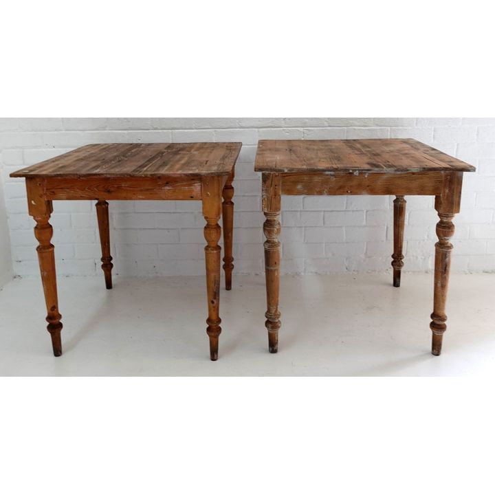 PAIR OF KITCHEN TABLES