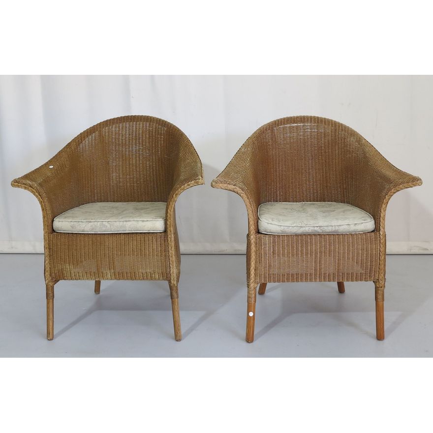 PAIR OF AFRICAN LOOM ARMCHAIRS