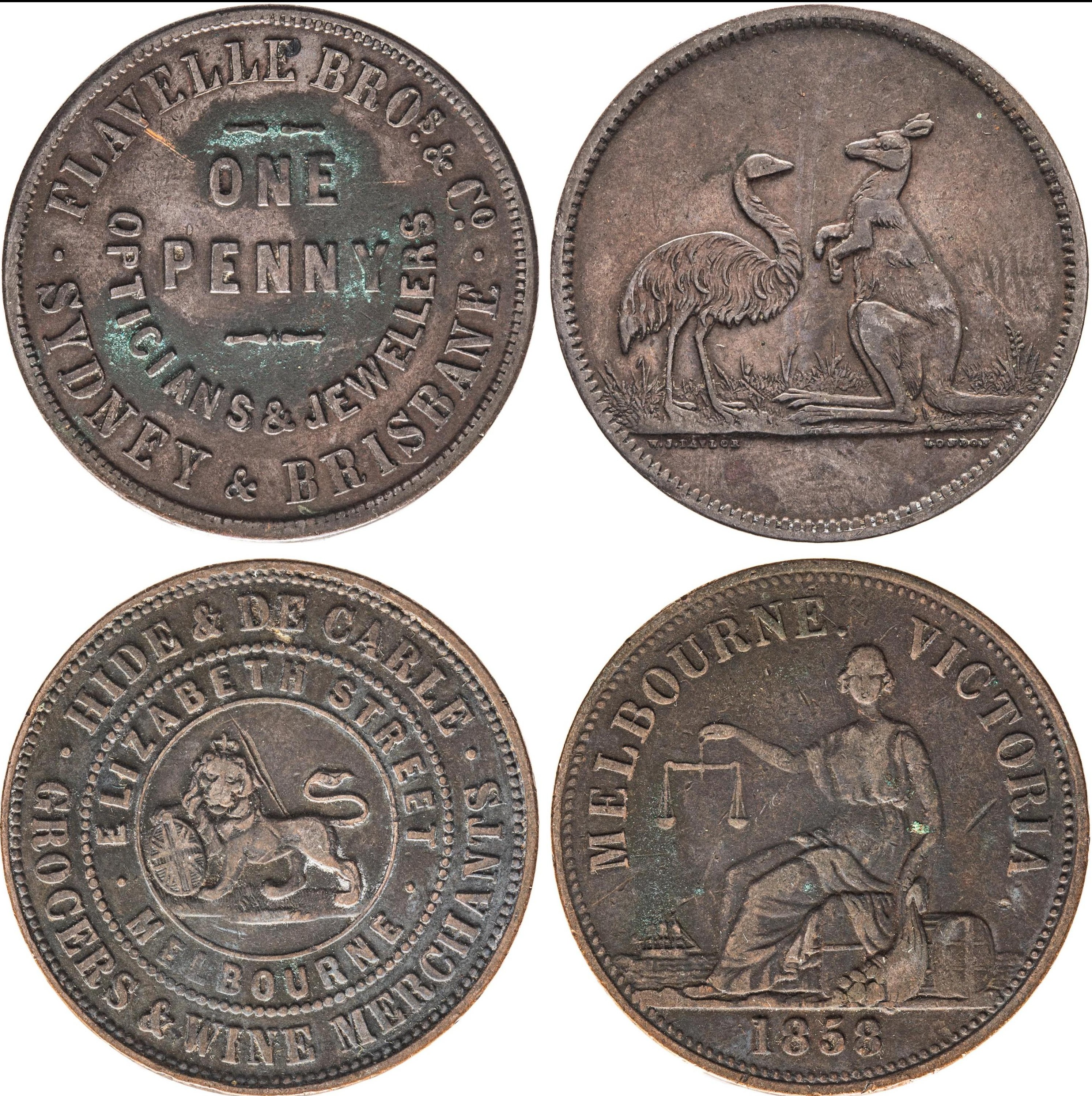 A.73 - Flavelle Bros & Co, Sydney & Brisbane, Penny, Fine