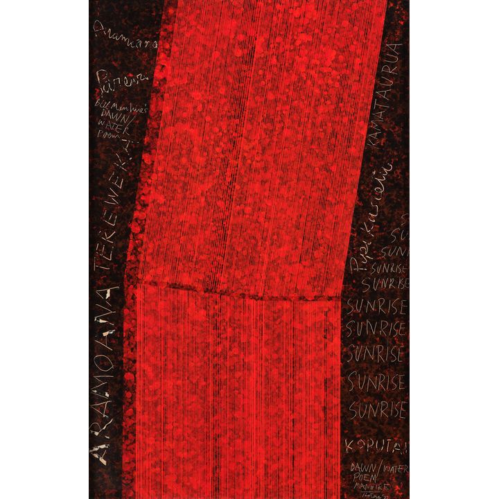 Ralph Hotere 'Dawn/Water Poem'