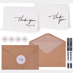 40 PACK 4X6 THANK YOU CARDS WITH ENVELOPES AND STICKERS,THANK YOU NOTES,PERFECT FOR WEDDINGS,BRIDAL/BABY SHOWERS,TEACHERS,GRADUATI
