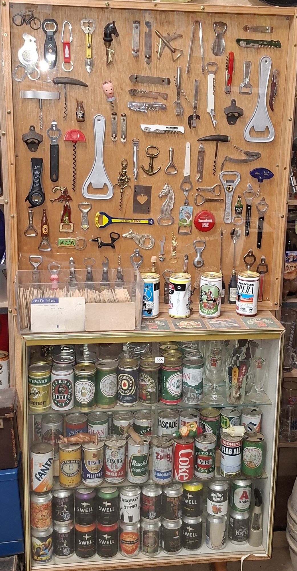 VINTAGE BEER CANS AND OPENERS