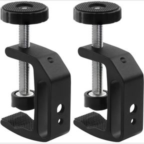 LEADRISE UNIVERSAL C-CLAMP WITH 1/4 AND 3/8 THREAD HOLE FOR DESKTOP MOUNT HOLDER LCD MONITOR FLASH DESKS CARTS BENCHES WORKTABLES