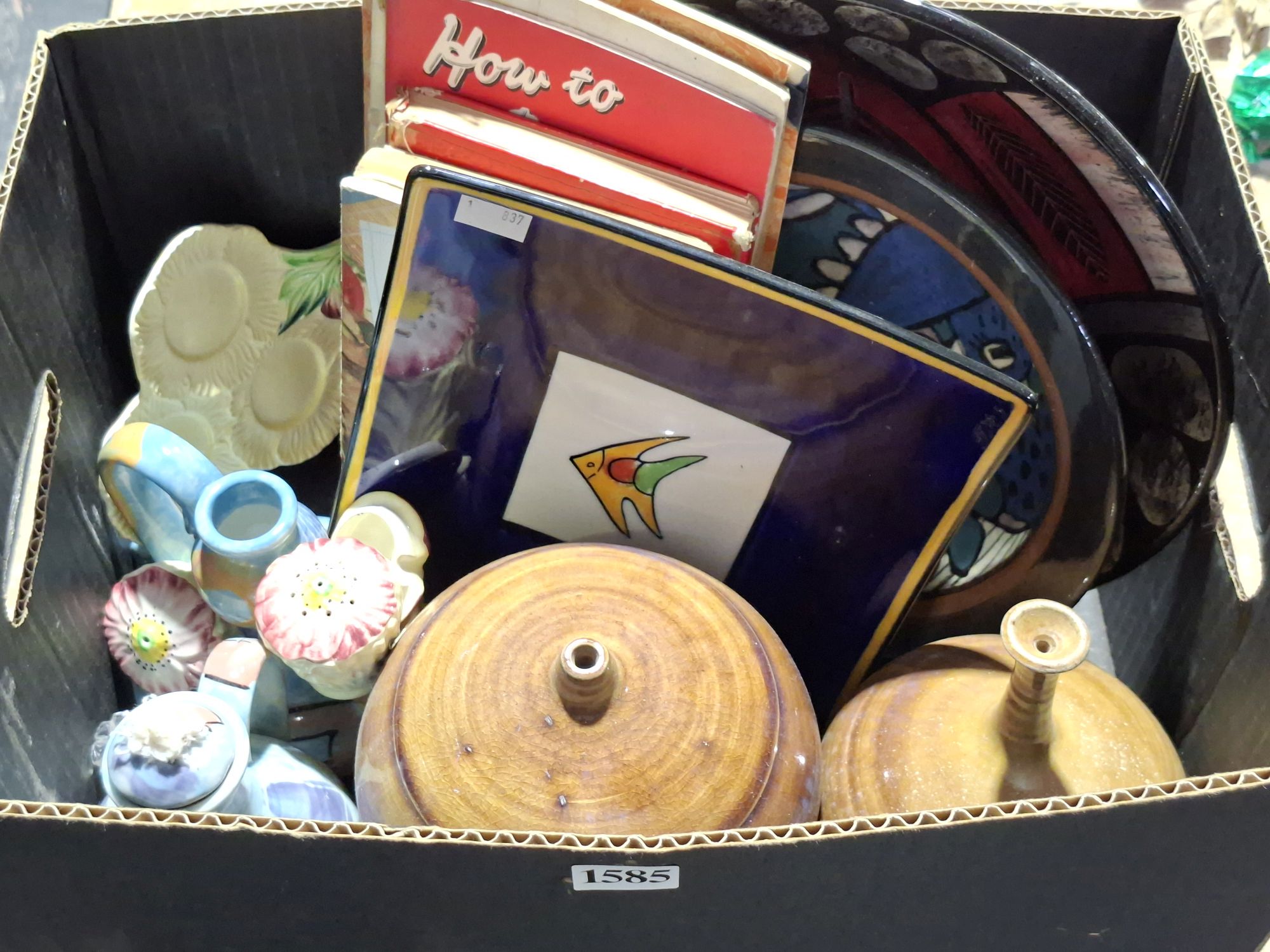 Studio Pottery And Vintage Cook Books