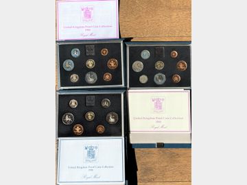 1983, 1984 & 1985 ELIZABETH II DELUXE PROOF SETS