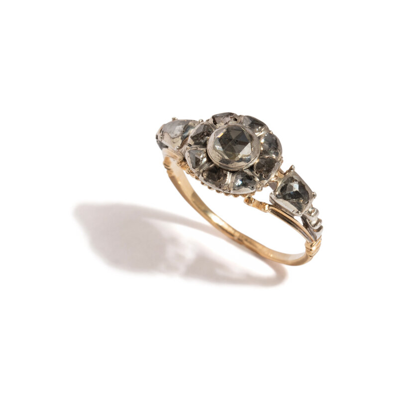 GEORGIAN, ROSE CUT DIAMOND RING