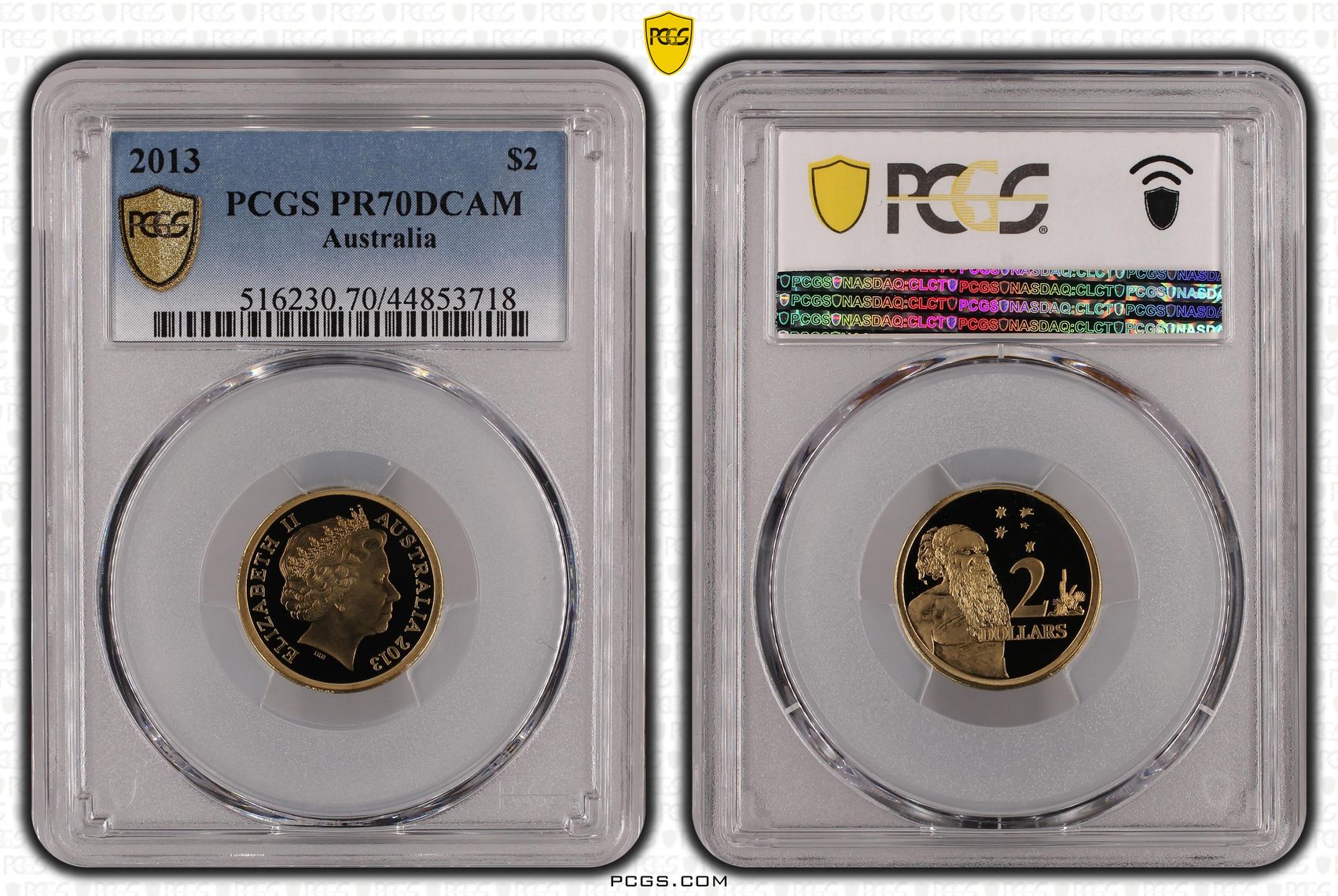 2013 Australia Two Dollar, $2 PCGS - PR70DCAM POP 21/0 -718