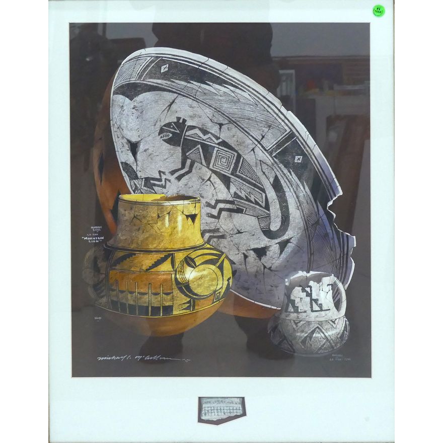 Michael McCullough (b.1951 New Mexico) ''Mountain Lion'' (Pottery)
