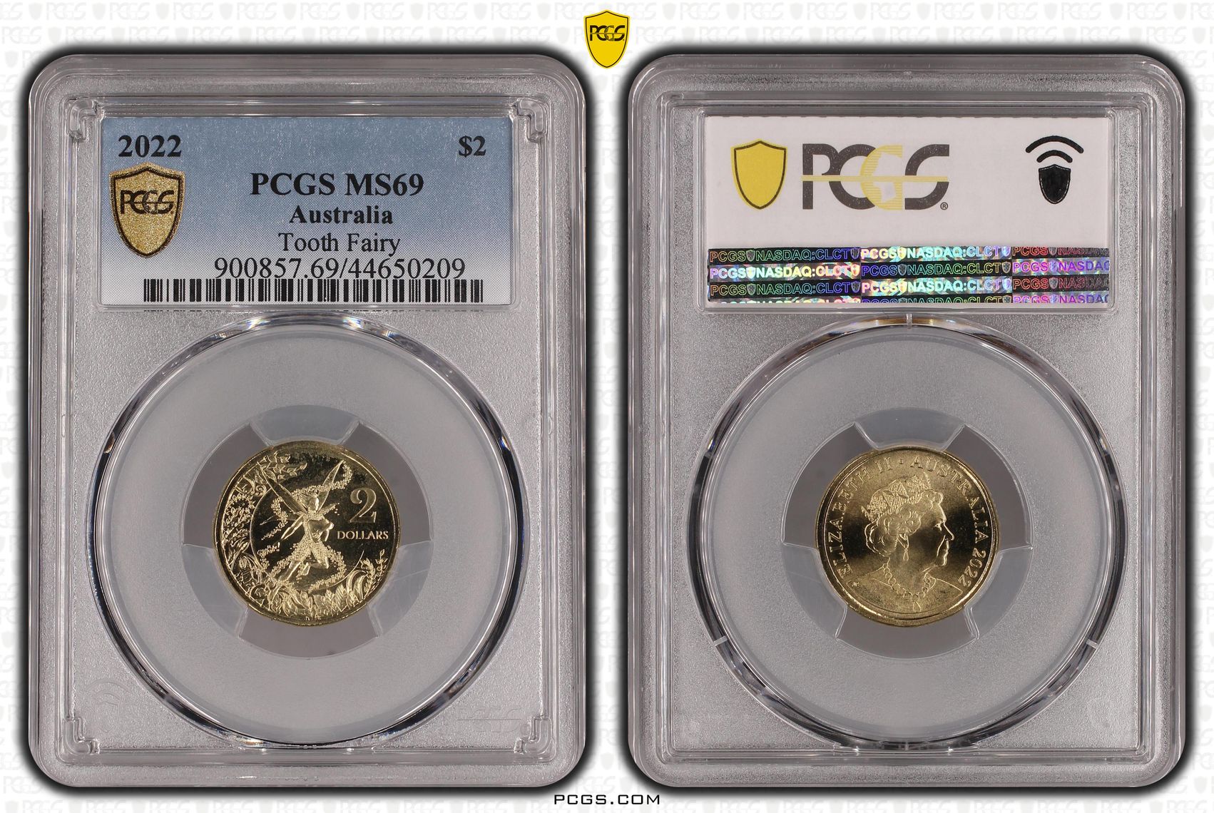 323 · 2022 Australia Two Dollar, $2 Tooth Fairy PCGS - MS69 -209