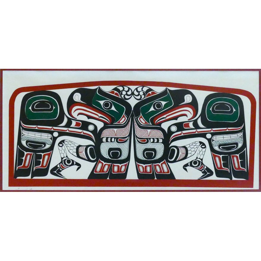 Tony Hunt ''Chief's Seat Thunderbird Design'' Signed Serigraph