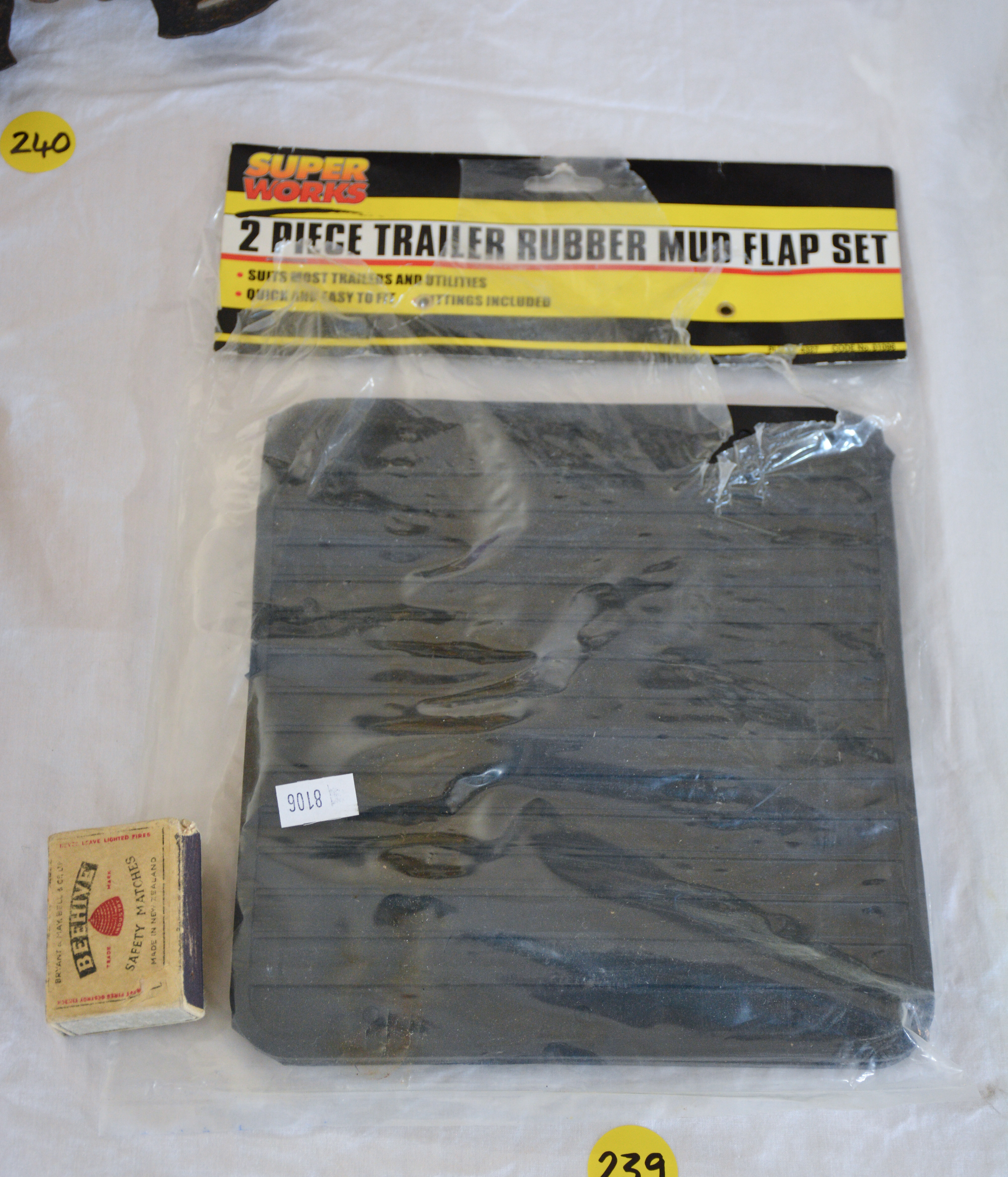 Trailer Rubber Mud Flaps x 2 — sold at auction in New Zealand for $10