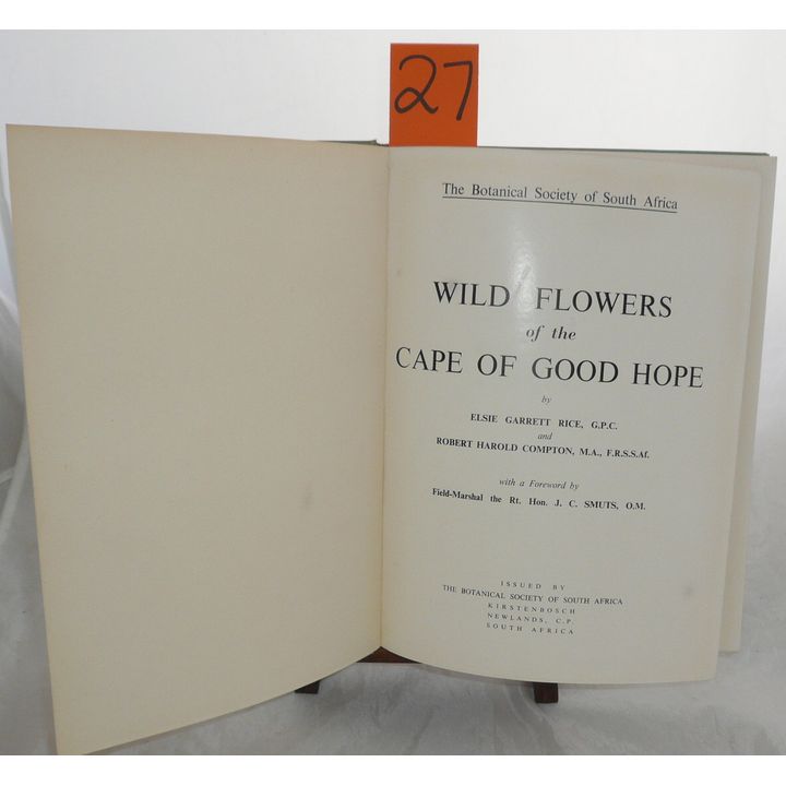 RICE AND COMPTON - WILD FLOWERS OF THE CAPE OF GOOD HOPE,