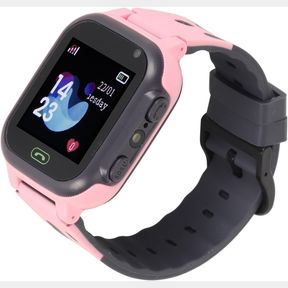 Boss Kids GPS Tracker Smart Watch SOS Alarm Clock Camera School Mode Pink |