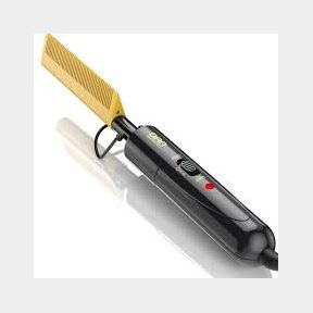 Hot Comb - Electric Straightening Hot Comb for Hair and Wigs - Black-Bar 9902077730778- 51745/18580