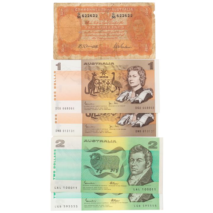 Johnston/Fraser, Two Dollars, 1985, EF