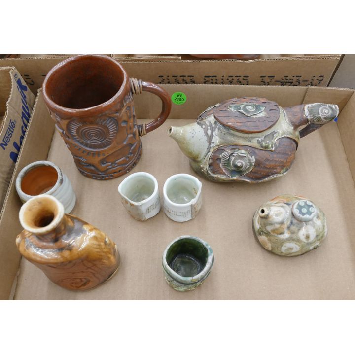 Box Shell Studio Pottery Teapot Etc