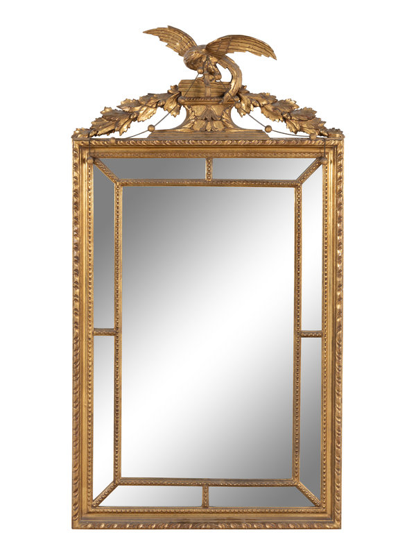 A Federal Style Giltwood Mirror