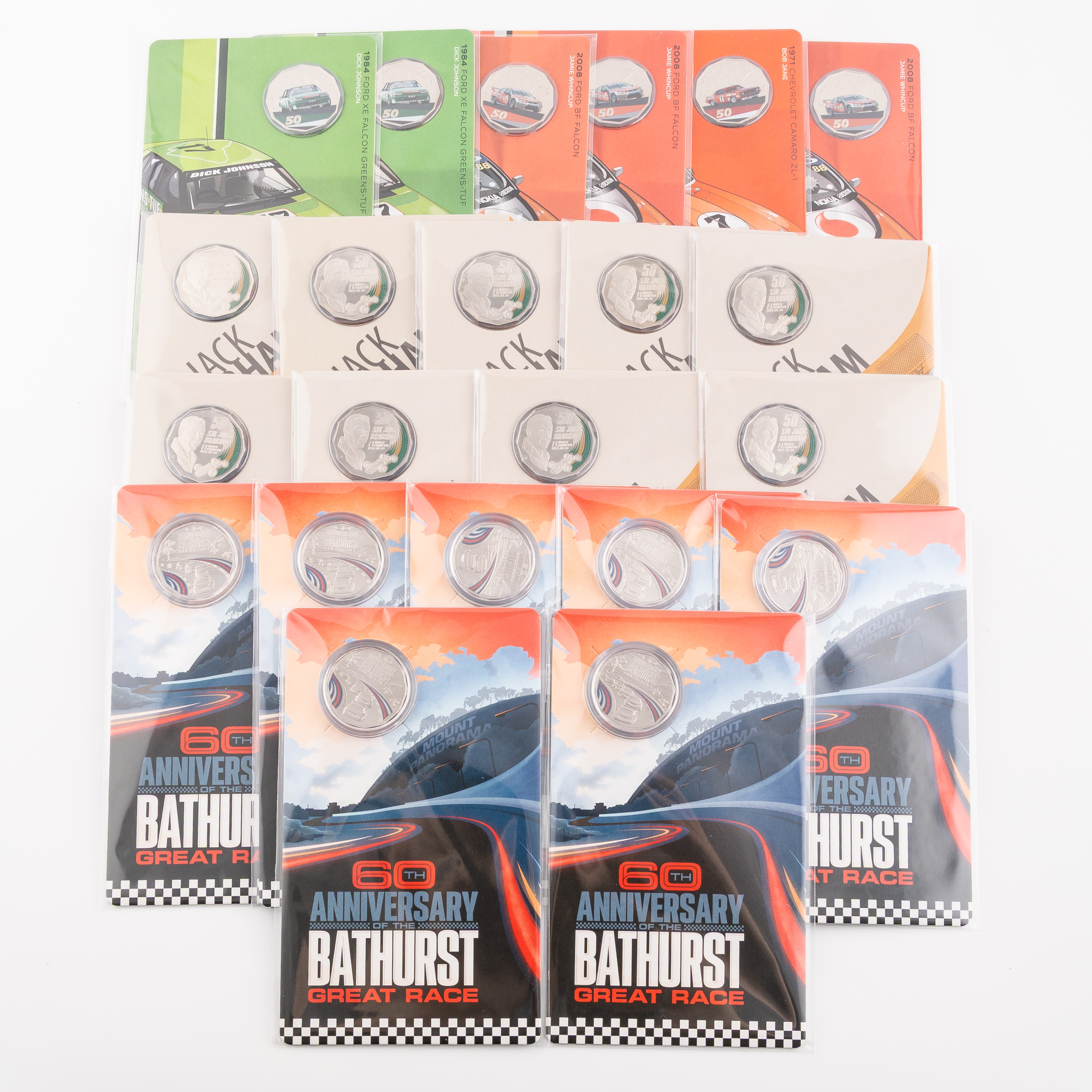 40 · Elizabeth II, RAM - Various Motorsport, Fifty Cents, 2017 - 2023,  UNC