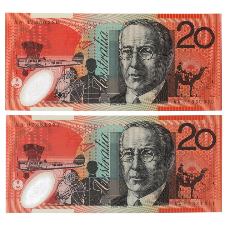 First Prefix - Stevens/Henry, Twenty Dollar, 2007 Uncirculated