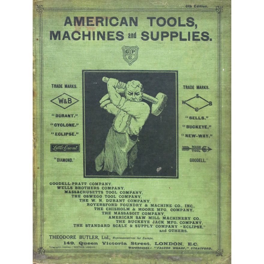 AMERICAN TOOL CATALOGUES  - Theodore Butler Ltd [ Representatives for Europe].