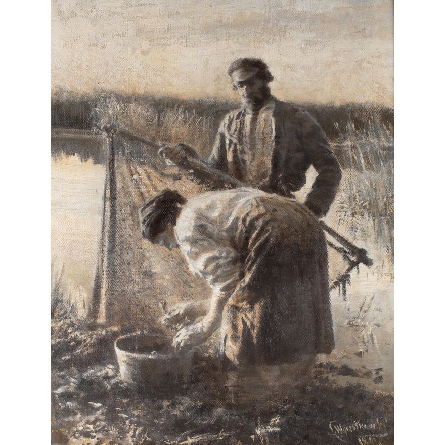 Połów raków, 1891 r.