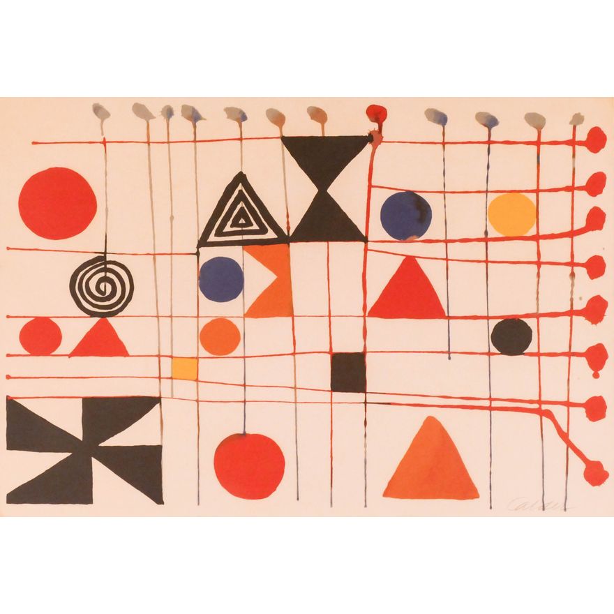 Alexander Calder ''Quilt'' 1966 Lithograph in Colors