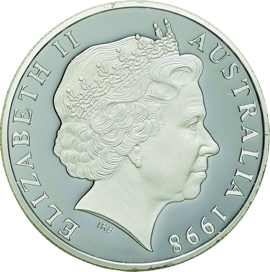 エリザベス女王 30ドル銀貨 カワセミ 1997年 - 旧貨幣/金貨/銀貨/記念硬貨