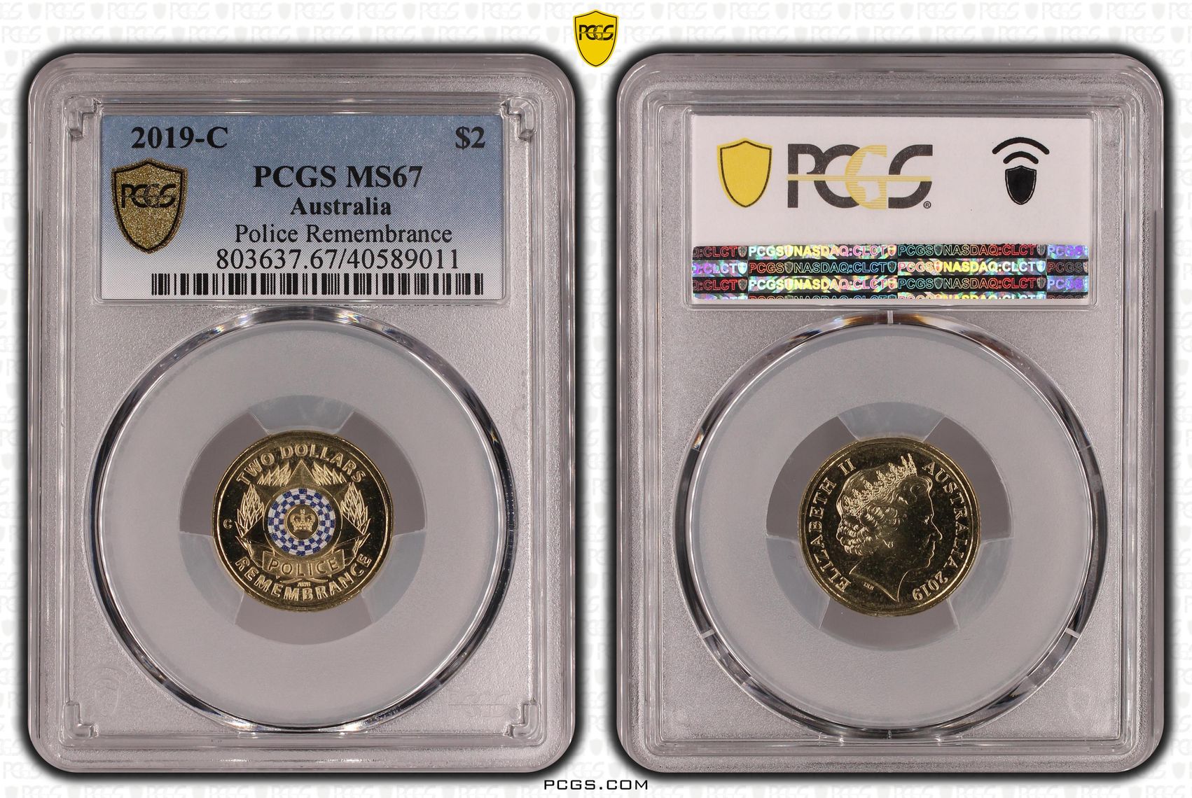 Police Remembrance, Two Dollar, 2019-C, PCGS MS67