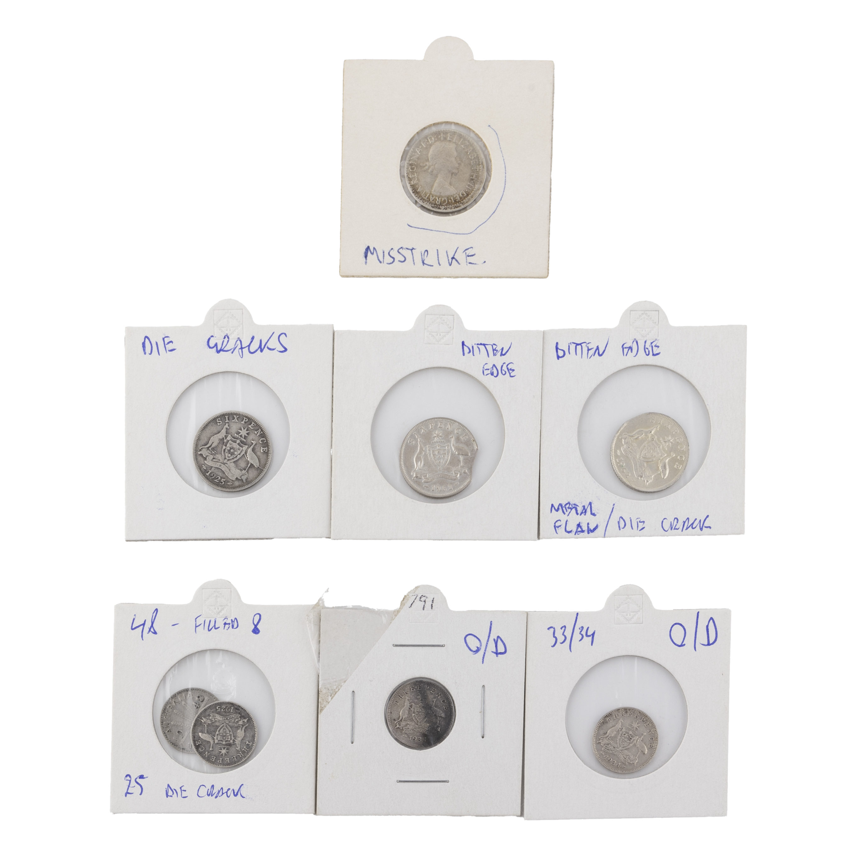 George V - Elizabeth II, Threepence - Sixpence, 1925 - 1963, Good - VF
