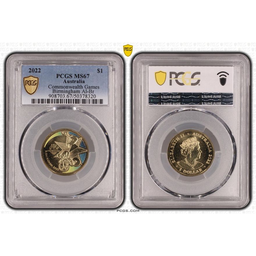 Commonwealth Games - Birmingham Al-Br, One Dollar, 2022, PCGS MS67