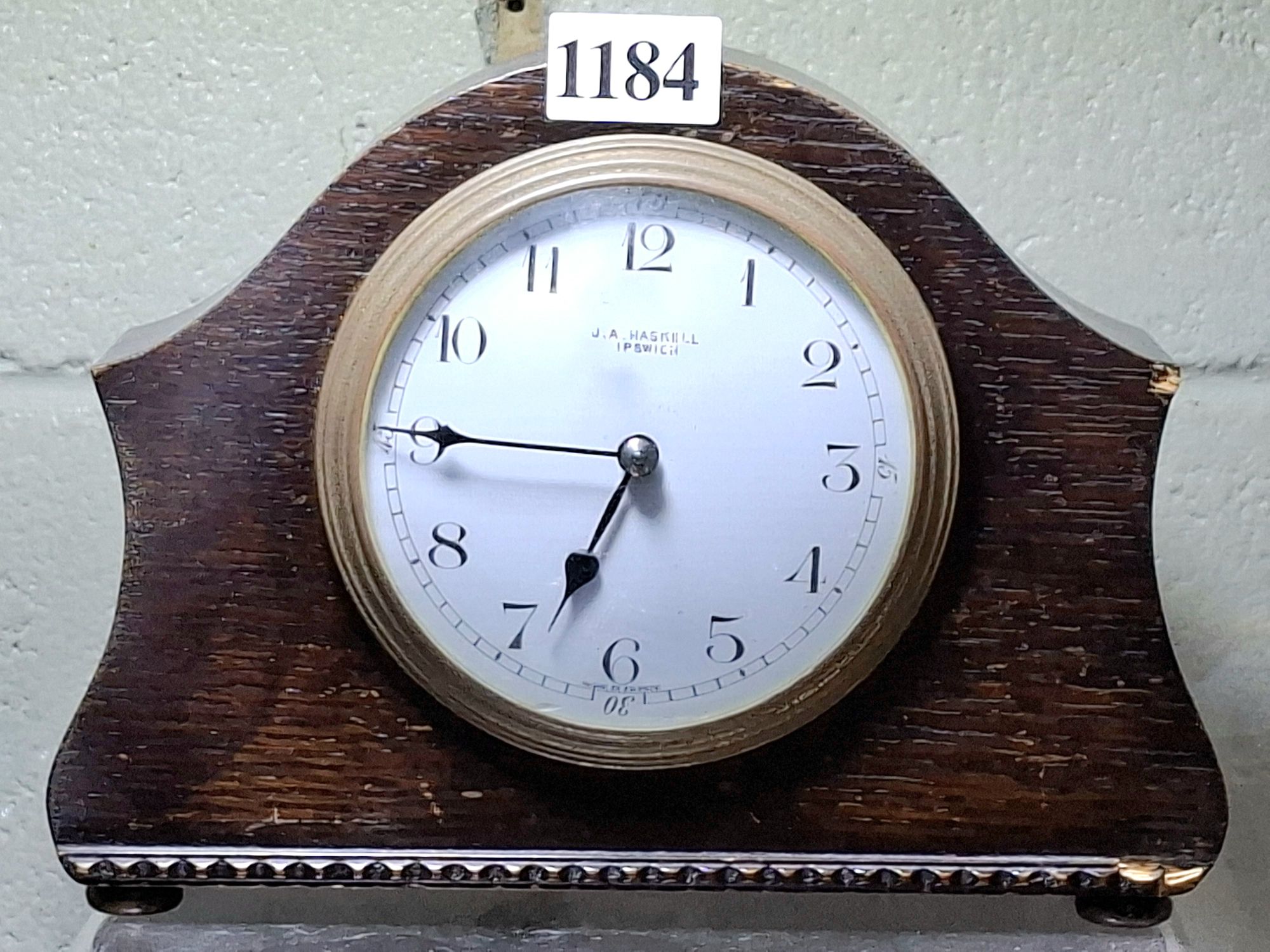 1184 · FRENCH ART DECO MANTLE CLOCK