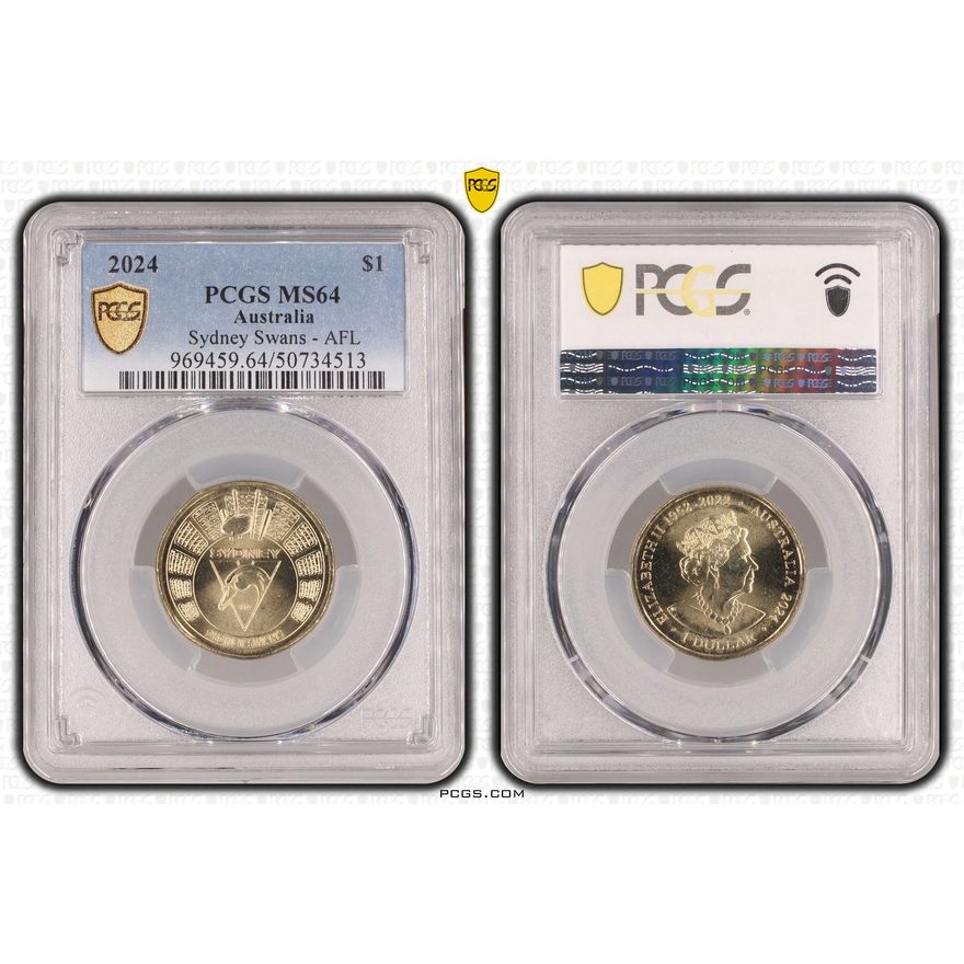 Sydney Swans - AFL, One Dollar, 2024, PCGS MS64