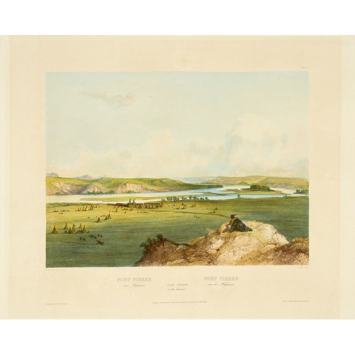 Karl Bodmer (1809-1893), Fort Pierre on the Missouri